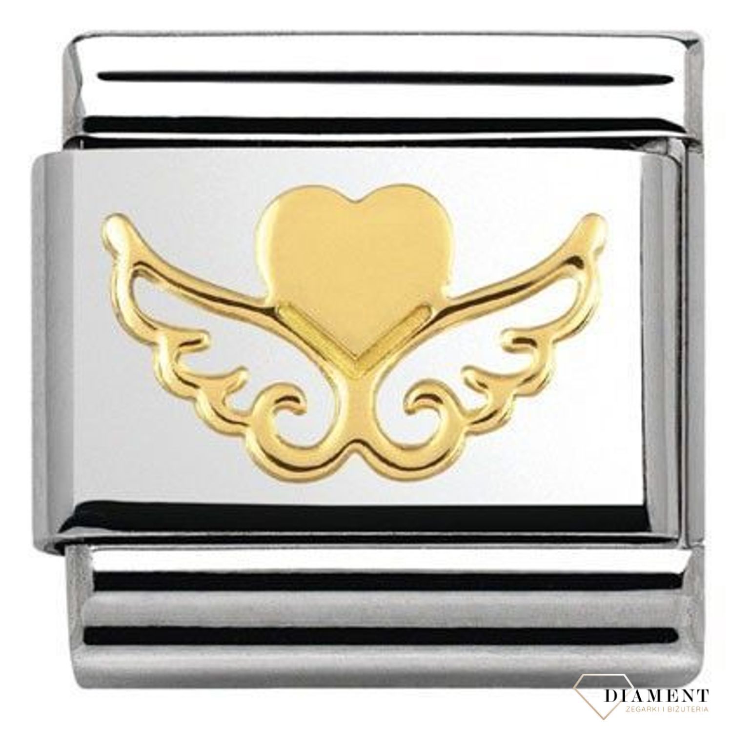 Nomination - Link 18K zawieszka złoto 'Serce ze skrzydełkami' 030116 20 biżuteria nomination nomination zawieszki nomination baza.jpg